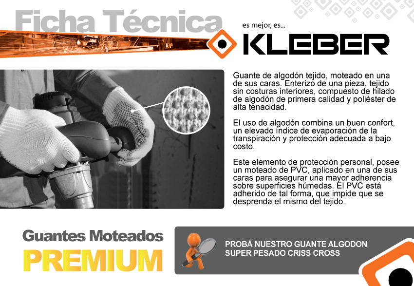 GUANTE DE ALGODON NEGRO C